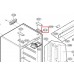 Петля двери верхняя правая AEH72800901 холодильника LG