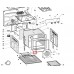 Уплотнитель двери 111687 духовки Ariston/Indesit